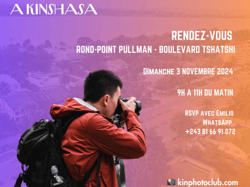 Kin Photo Club walk on Boulevard&nbsp;Tshatshi